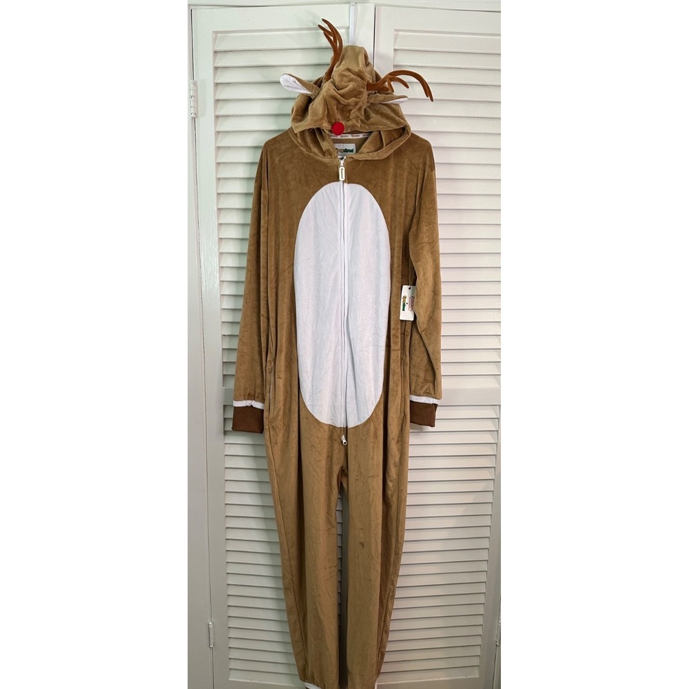NWT Tispy Elves Size L Rudolph the Red Nosed Reindeer Holiday Jumpsuit